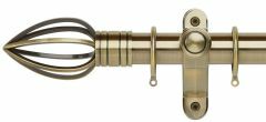 Galleria Metals Caged Spear 50mm Metal Curtain Pole