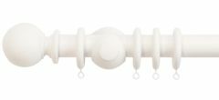 Cathedral Plain Ball 30mm Wooden Curtain Pole