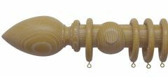 Oakham Cone  50mm Wooden Curtain Pole