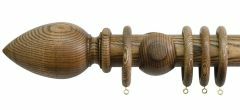 Oakham Cone  50mm Wooden Curtain Pole