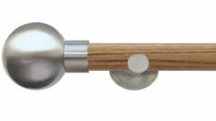 Strand Metal Ball 35mm Wooden Curtain Pole