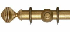 Museum Dune 55mm Greystone wooden curtain pole