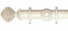 Museum Dune 55mm Greystone wooden curtain pole