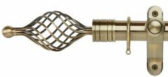 Galleria Metals Twisted Cage 50mm Metal Curtain Pole