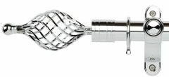 Galleria Metals Twisted Cage 50mm Metal Curtain Pole