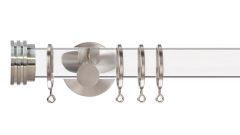 Strand Ribbed End Stopper 35mm Acrylic Curtain Pole 
