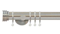 Strand Ribbed End Stopper 35mm Metal Curtain Pole
