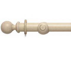 Modern Country Ball 45mm Wooden Curtain Pole