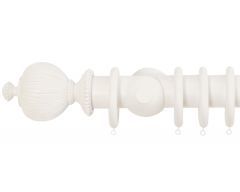 Florentine Pleated 50mm Wooden Curtain Pole