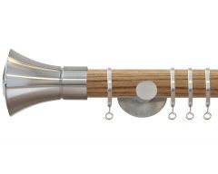 Strand Cone 35mm Wooden Curtain Pole