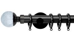 Neo Crackled Glass Ball 28mm Metal Curtain Pole